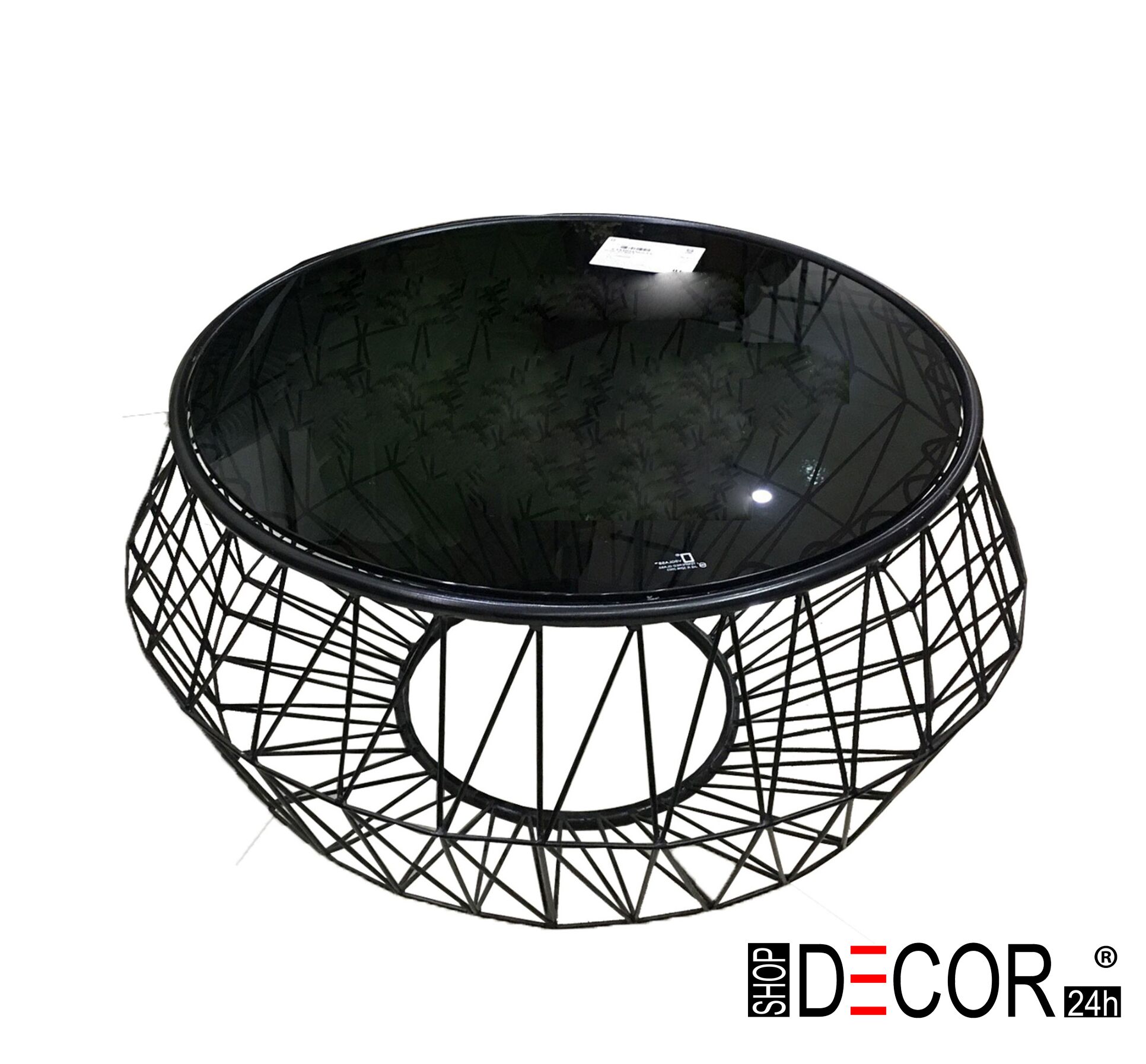 BÀN TRÀ MẶT KÍNH CHÂN KIM LOẠI CAO CẤP-PK-BT-110