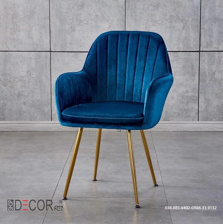 GHẾ LARA SOFA ĐƠN ĐỆM NHUNG CHÂN VÀNG PK-GBD-101