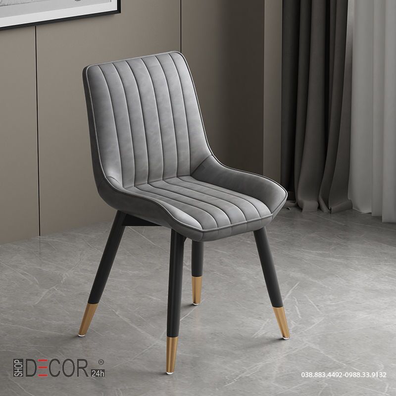 GHẾ LOFT BỌC DA / NỈ CHÂN SẮT SƠN TĨNH ĐIỆN PK-GBD-103