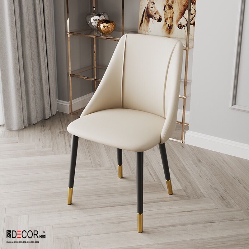 GHẾ LISA BỌC DA CHÂN SẮT SƠN TĨNH ĐIỆN PK-GBD-106